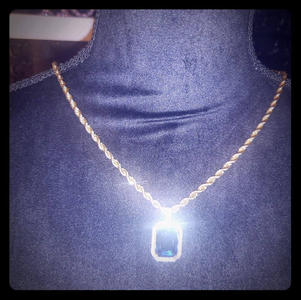 Blue Sapphire Necklace
